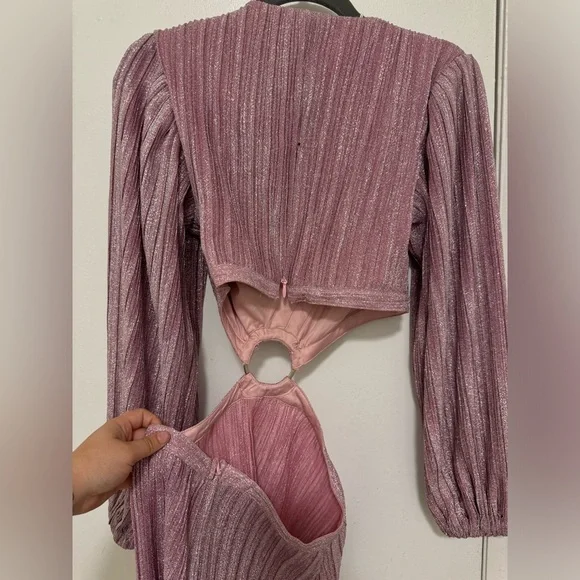 SUBOO Mars Long Sleeve Cut Out Mini Dress Size XS - Picture 5 of 6